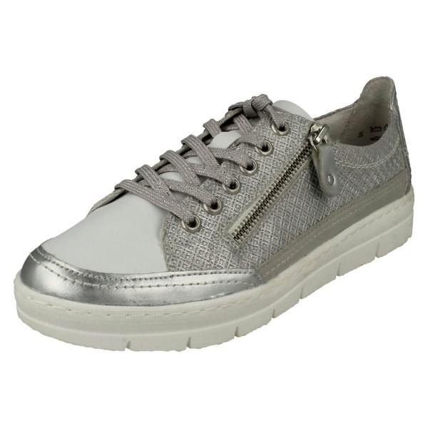 Remonte Ladies Remonte Casual Lace Up/ Zip Fastening Shoes With Removable Insoles D5826
