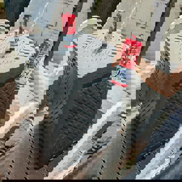 Gr8 Garden Plastic 120L Storage Box Garden Outdoor Shed Deck Utility Cushion Chest Truck