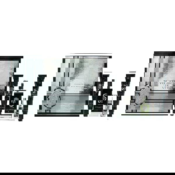 Vince Camuto Virtu 4 Piece Gift Set: Eau de Toilette 100ml - Aftershave Balm 90ml - Shower Gel 90ml - Eau de Toilette 15ml