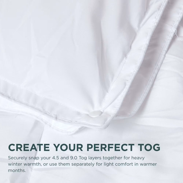 HOMESCAPES Luxury Like Down Super Microfibre All Seasons 13.5 Tog Duvet
