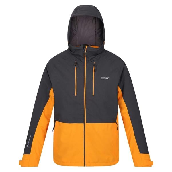Regatta Mens Highton III Stretch Padded Jacket - Ash/Orange Pepper - 