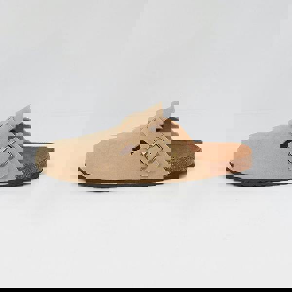 Brave Soul Taupe Faux Suede Mule Sandals - Taupe Image 3