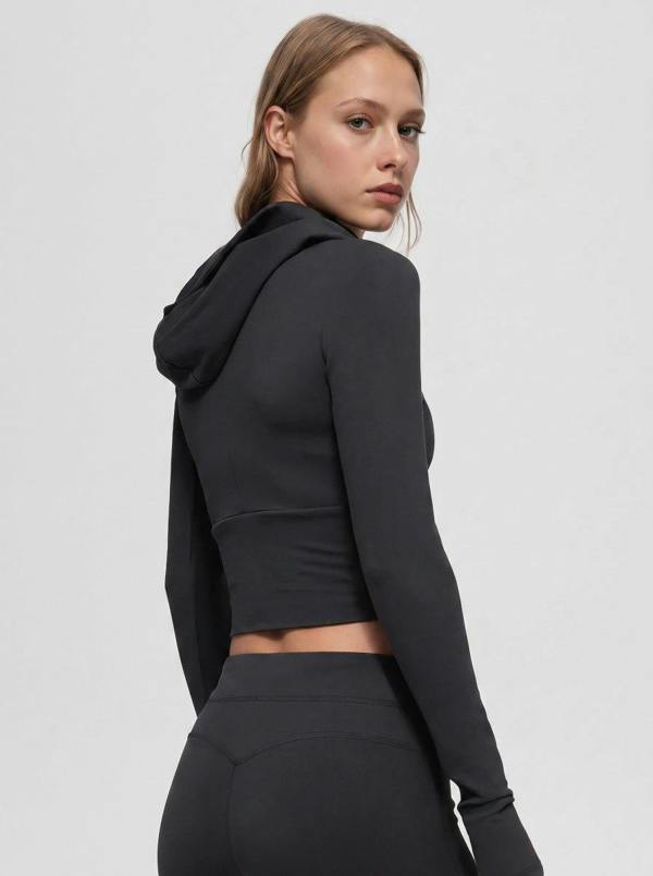 Anniou Fitted Zip Hoodie