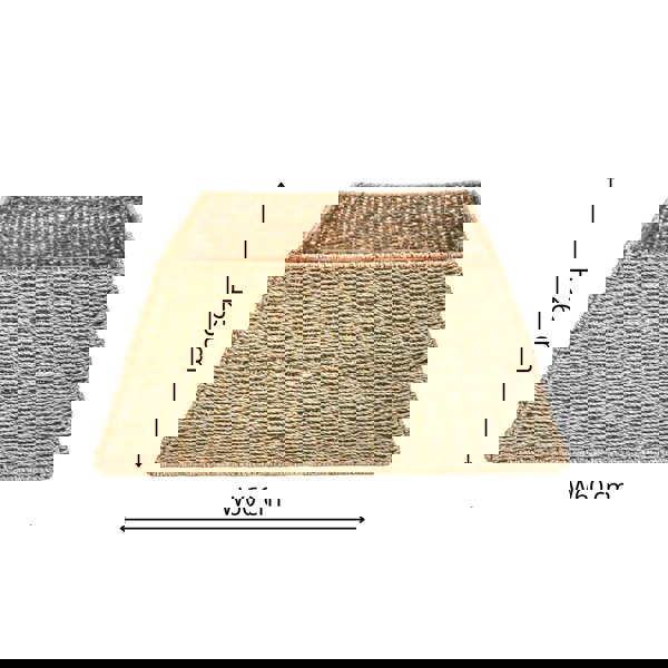 Ivyline Seagrass Foldable Square Tree Skirt Sustainable