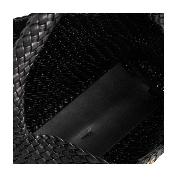 Dune London Delegating Woven Shoulder Bag - Black - 