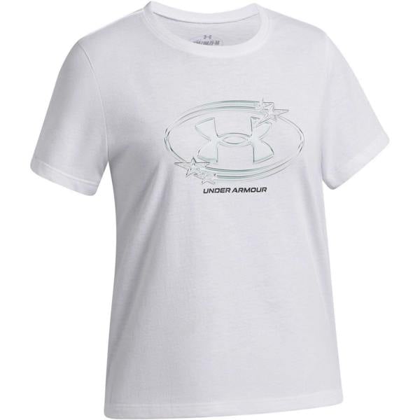 Under Armour Girls Star Logo Regular T-Shirt - White - 