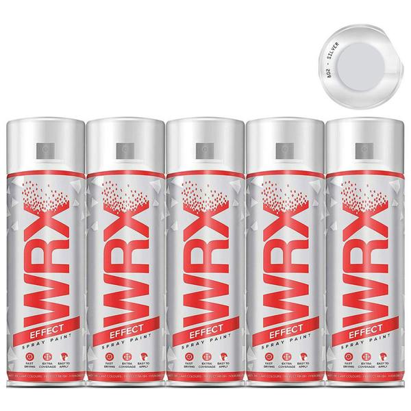 WRX 5X WRX Silver Spray Paint 400ml