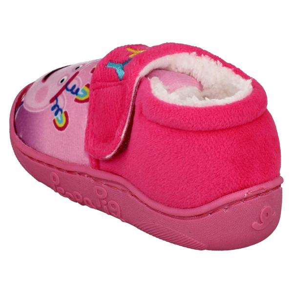 CHARACTER Girls Character Peppa Pig Happy Balloons Hook & Loop Slippers
