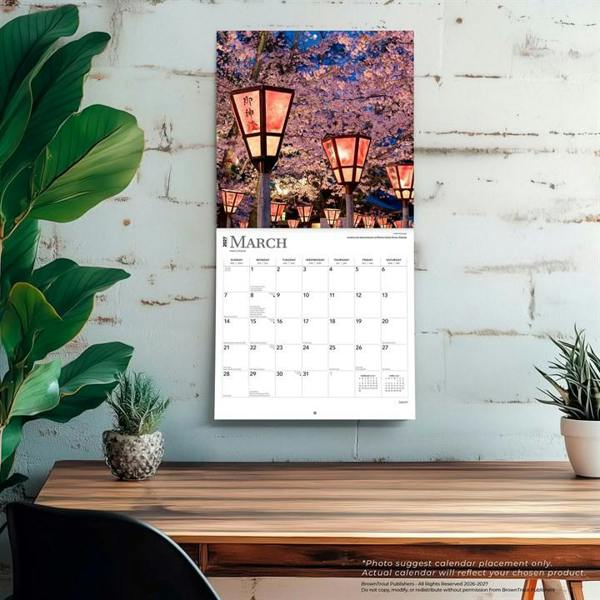 Japan Calendar 2027, Wall Calendars, Month To View, Travel, Gift