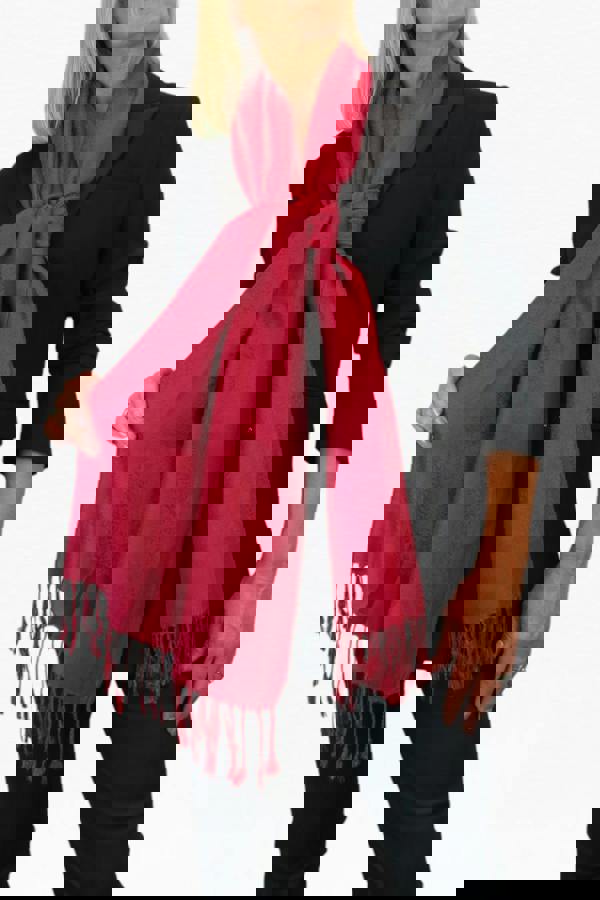 Paulo Due Paisley Jacquard Fine Pashmina Shawl Wrap