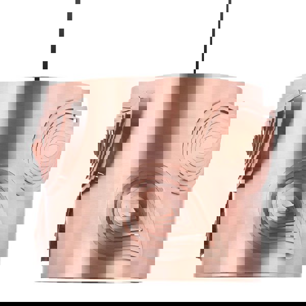 Antique Copper Metal Easy Fit Pendant Lamp Shade with Laser Cut Leaves Image 3