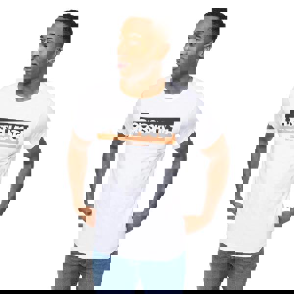 Crosshatch Mens Logotime T-Shirt (Pack of 5) - Black/Mint/Navy/White/Grey Marl - 