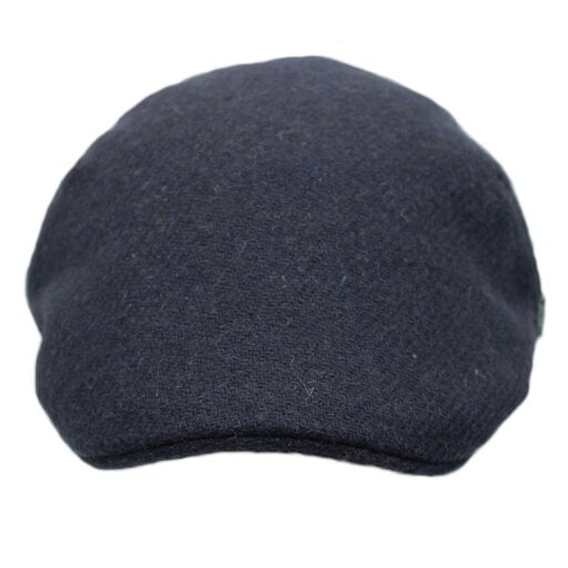 Heather Hats & Accessories Genuine Harris Tweed Wool Flat Cap, Satin Lining, Outdoor Wear, Slate Grey