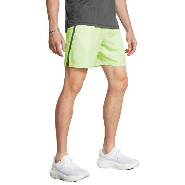 Under Armour Mens Launch 2 in 1 Running Shorts - Green - 