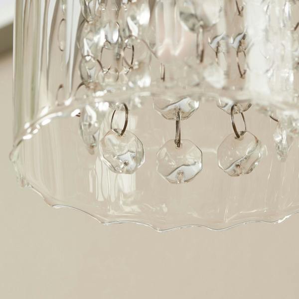 Yarrow Polished Chrome & Glass Table Lamp