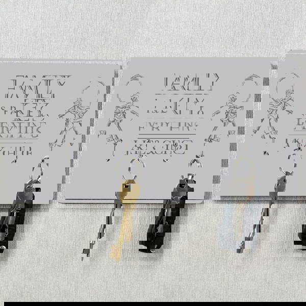 Personalised Memento Company Personalised Family Key Hooks