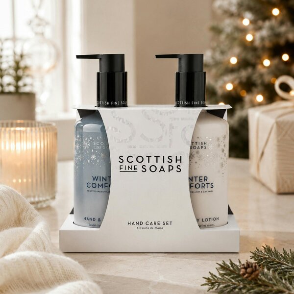 Scottish Fine Soaps Scottish Fine Soaps Winter Comforts Hand Care Set 2X300ml Pump Bottles Duo