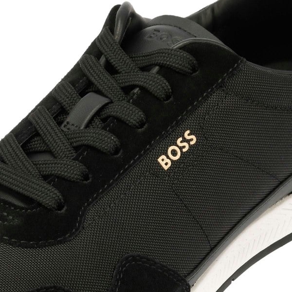 Boss Mens TITANIUM NYLON Trainers - 50536524-002 - Black/White