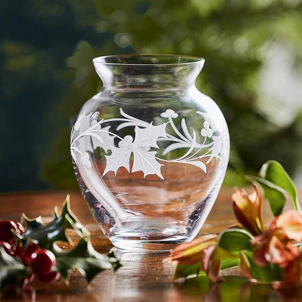 Museum Selection Holly Crystal Posy Vase
