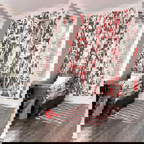 Origin Murals Letterpress Graffiti - Red and Black