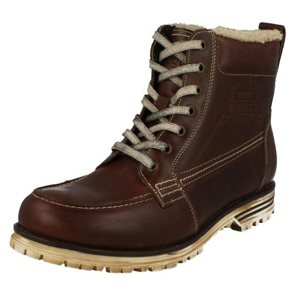 Bugatti Mens Bugatti Worn Look Ankle Boots Fox F69438