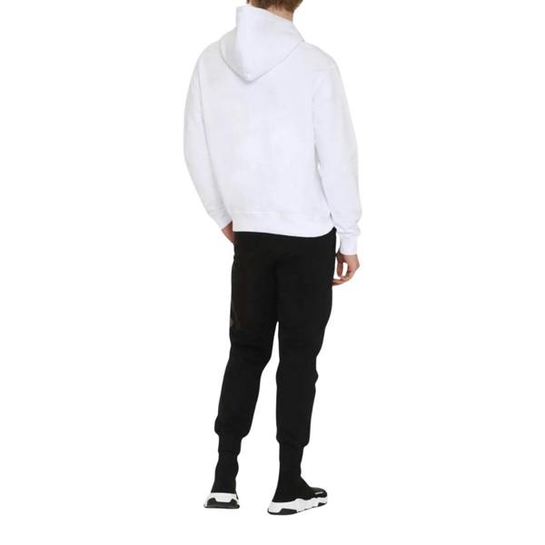 DSQUARED2 Monotone Maple Leaf Logo White Hoodie S