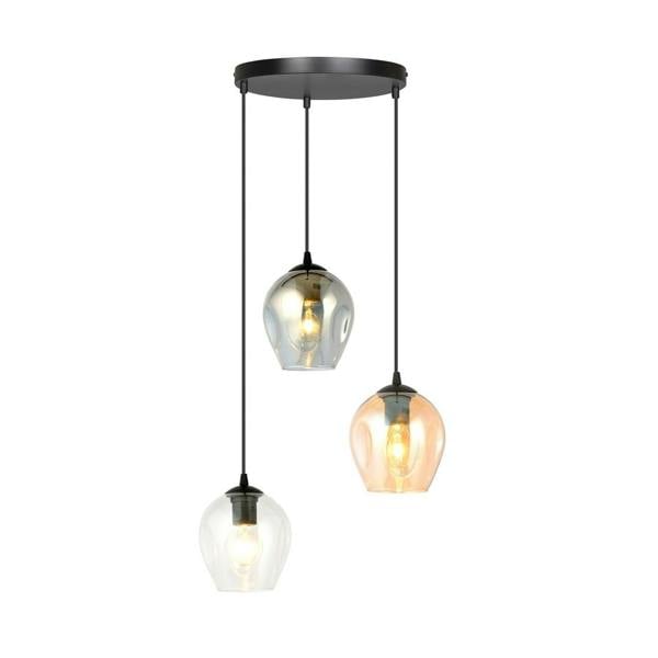 Emibig ISTAR Pendant lamp  3 x E27 Black with Transparent, Graphite and Amber Shade