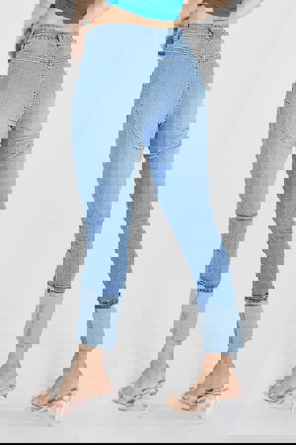 ENORSIA Mid Waist Skinny Jeans