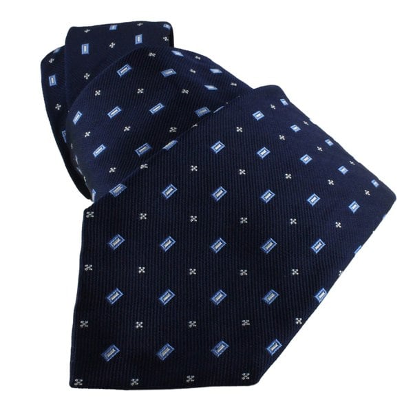 Dunhill luxurious mulberry silk tie in a woven neats pattern
