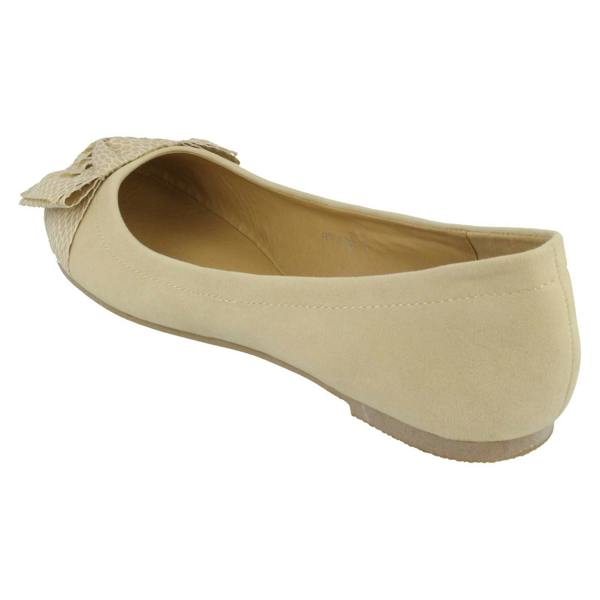 Spot On Ladies Spot On Bow Detail Flats