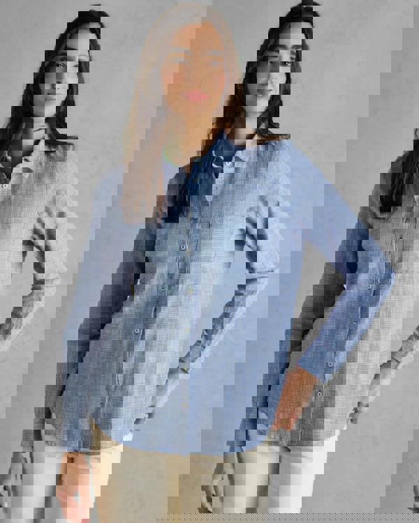 CHO Joules Ida Womens Long Sleeve Shirt - Blue