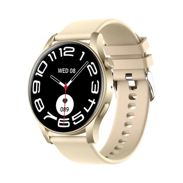 Karen M Smartwatch 1.43" AMOLED Display, Steel Case, Bluetooth, Heart Rate, Voice Assistant, iOS & Android