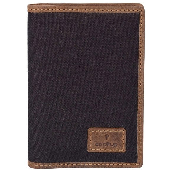 Mala Leather Canvas & Hunter Leather RFID Passport Cover