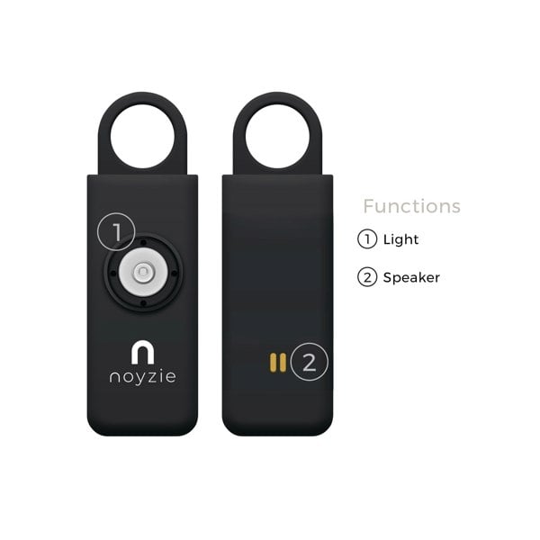 Noyzie 125db Personal Safety Alarm Siren & 200 Lumen Strobing LED Light