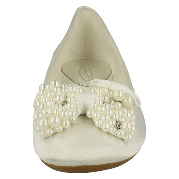 Spot On Ladies Spot On Bow Ballerina Flats F80090