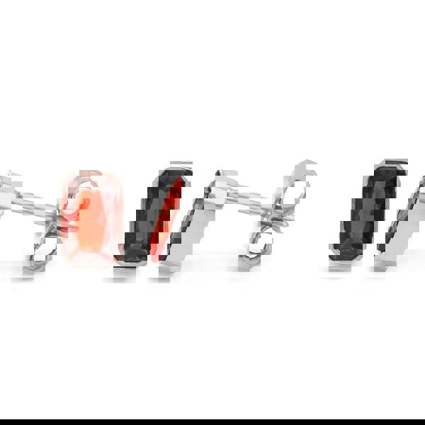 Say It With July Ruby Birthstone Earrings - Silver Plated