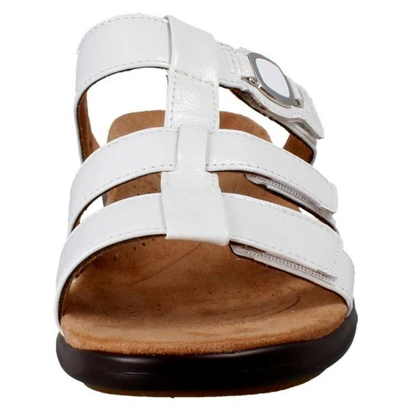 Clarks Ladies Clarks Triple Strap Summer Sandals Kitly Pearl