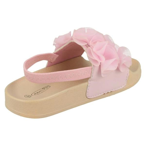 Spot On Girls Spot On Ruffle Vamp Sliders