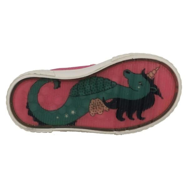 Clarks Childrens Clarks Animal Detailed Hook & Loop Canvas Shoes Foxing Play