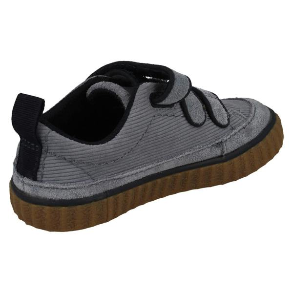 Clarks Boys Clarks Corduroy Detailed Hook & Loop Shoes River Tor K