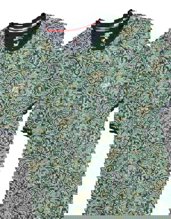 Lambretta Mens All Over Paisley Branded Retro Casual T-Shirt