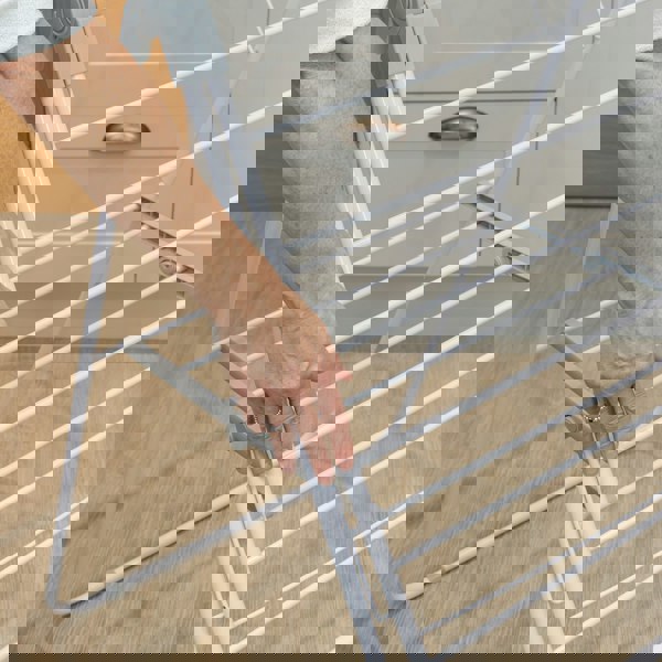 JVL Strong Winged Clothes Drying Airer - 12M, White