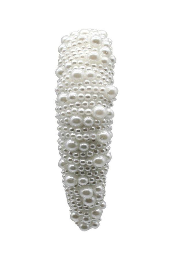 SVNX Pearl Headband with Assorted Sized Pearls Detailing