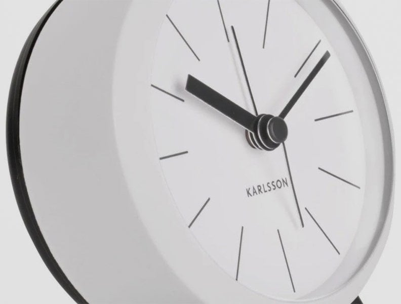 Alarm Clock Button - White
