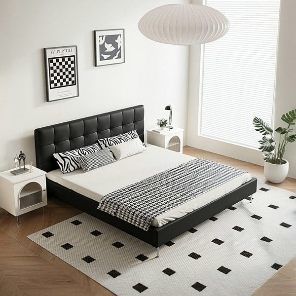 Stella King Size / Super King Size Bed, Black-Weilai Concept-Weilai Concept