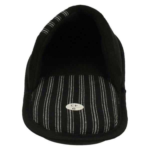 Spot On Mens Spot On Stripy Mule Slippers X2118