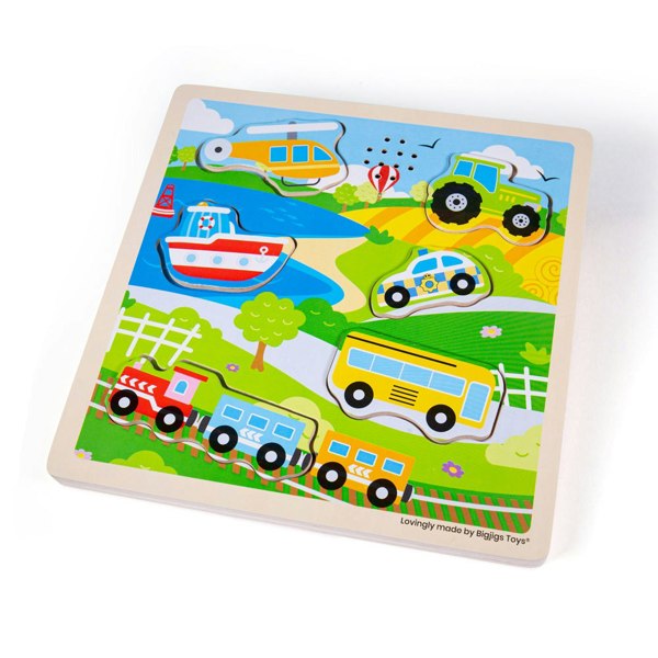 Bigjigs Toys 34032 Transport Sound Puzzle