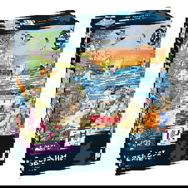 The House of Puzzles Seaside Sunset BIG 250 Piece Jigsaw Puzzle