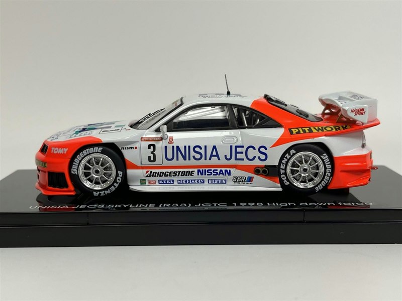 Ebbro Nissan Skyline R33 Unisi Jecs JGTC 1998 High Down Force #3 1:43 Ebbro 44255