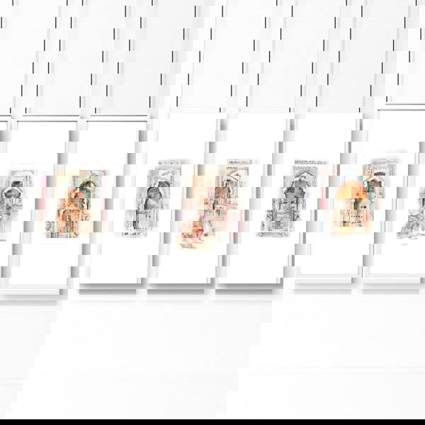 Wall Canvases For Living Room | Set of 3 Moroccan Inspired Wall art Prints